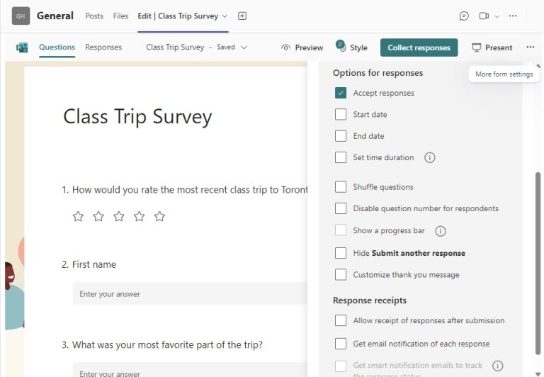 How To Create A Survey In Microsoft Teams Myexcelonline