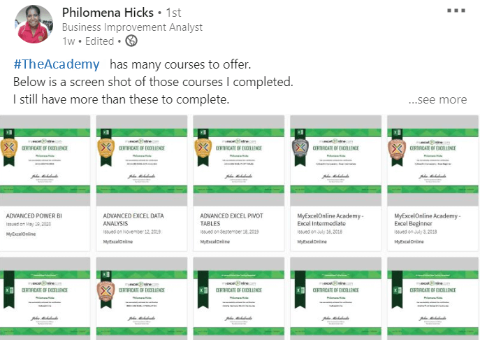 Microsoft Excel Online Courses & Excel Training | MyExcelOnline.com