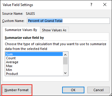 average pivot of count table Excel Show With The Pivot Tables of Total Percent Grand