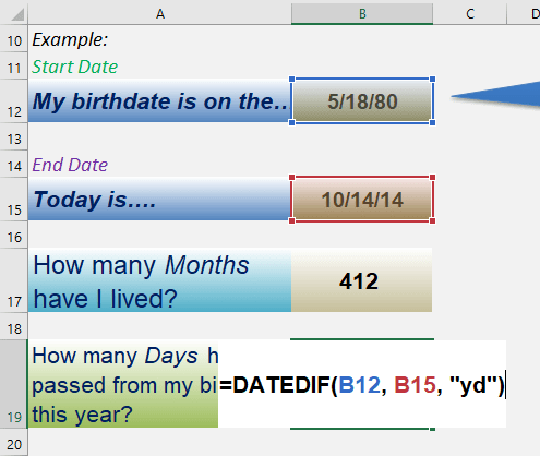 DATEDIF function: Introduction