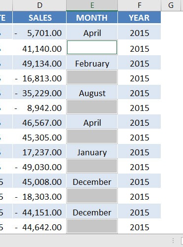 Copy The Cell Above In Excel