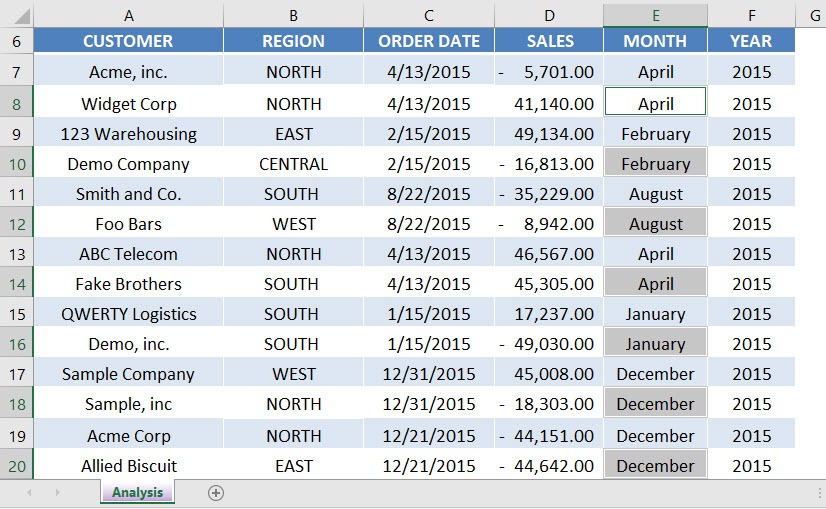 Copy The Cell Above In Excel