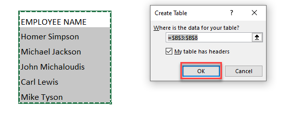 Dynamic Data Validation List