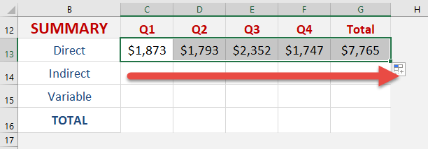 Consolidate with 3D Formulas in Excel