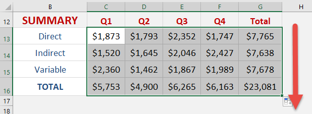 Consolidate with 3D Formulas in Excel