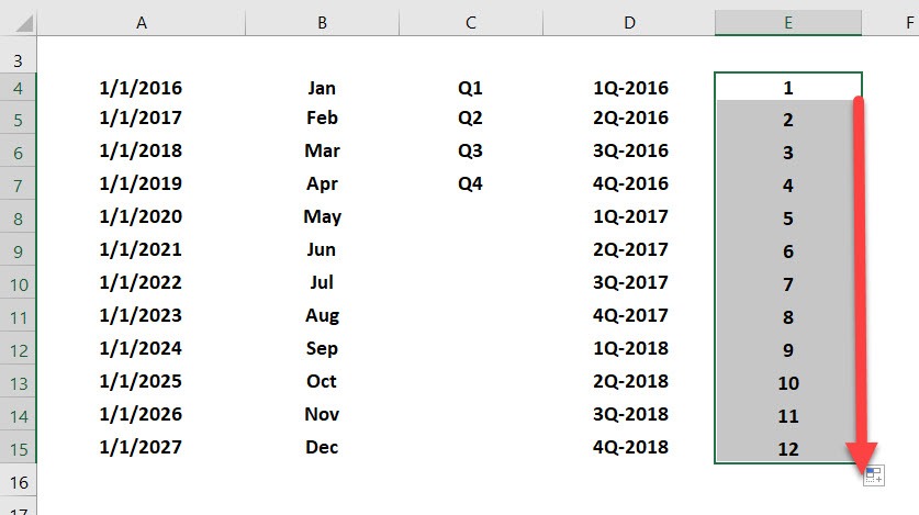 Excel's Fill Handle Tips