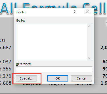 Highlight All Excel Formula Cells