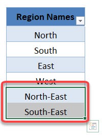 Dynamic Data List using Excel Tables