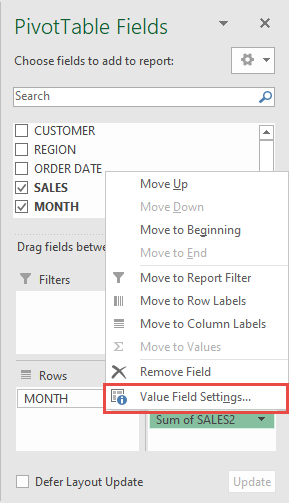 Icon Sets In A Pivot Table