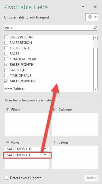 Group By Half Years With Excel Pivot Tables