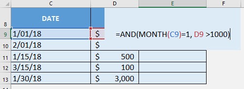 AND Formula in Excel