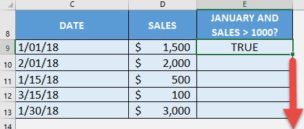 AND Formula in Excel