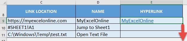 HYPERLINK Formula in Excel