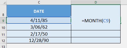 DAY Formula in Excel