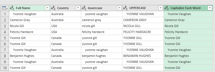 Format Text Using Power Query or Get & Transform