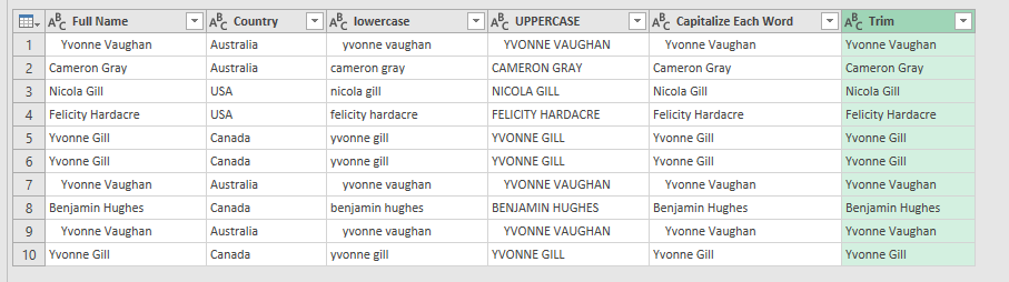 Format Text Using Power Query or Get & Transform