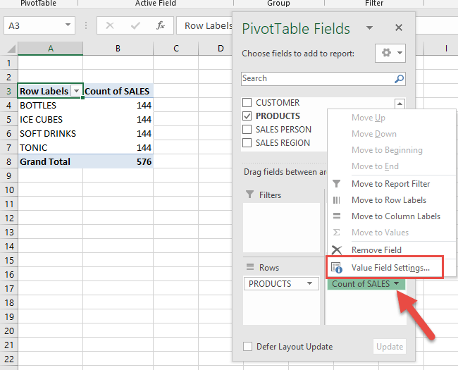 Recommended Pivot Tables in Excel