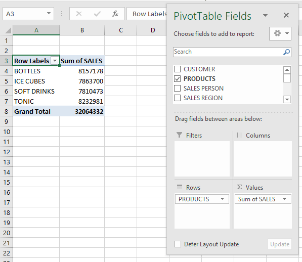 Recommended Pivot Tables in Excel