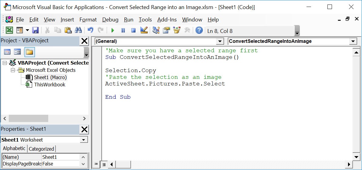 Insert Time Range Using Macros In Excel