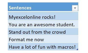 Convert Text into Speech Using Macros In Excel