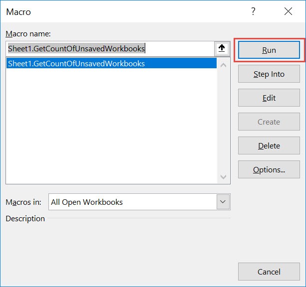 Get the Count of Unsaved Workbooks Using Macros In Excel