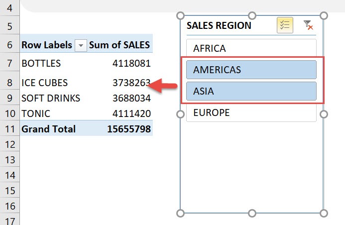 Multi-Select Slicer Items In Microsoft Excel Pivot Tables