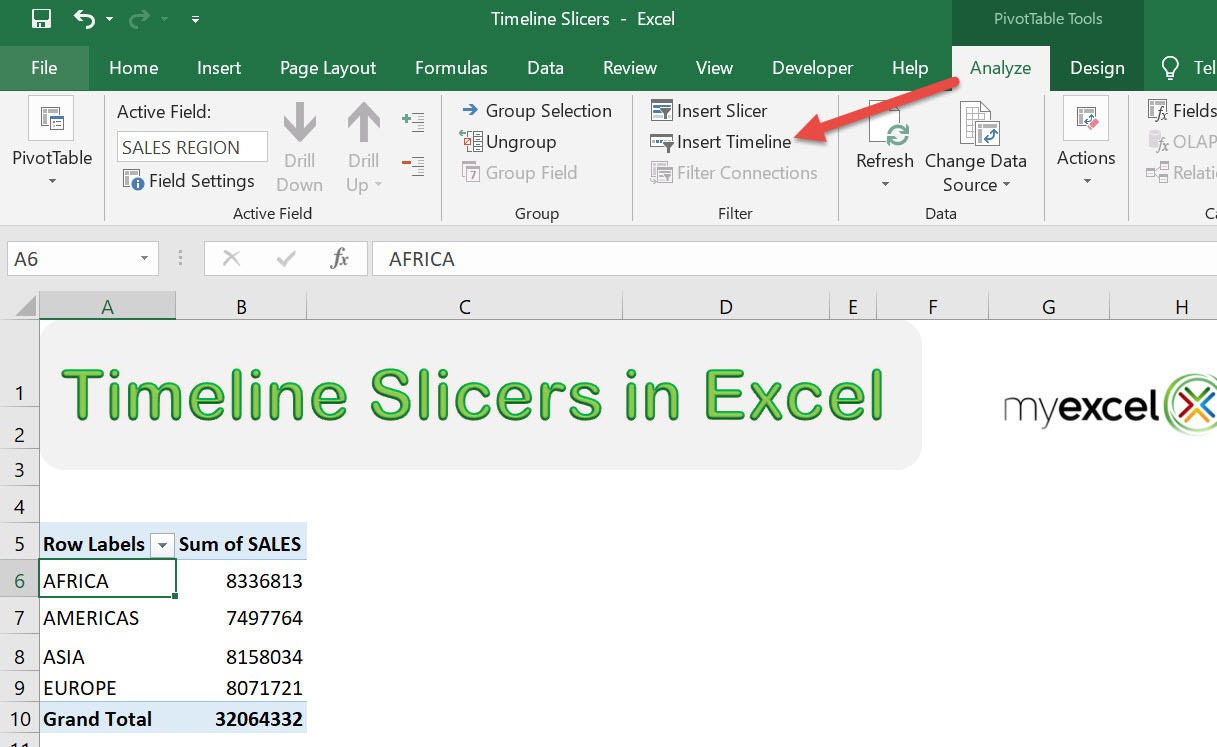 Timeline Slicers In Microsoft Excel