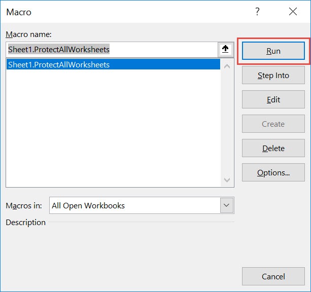 Protect All Worksheets Using Macros In Excel