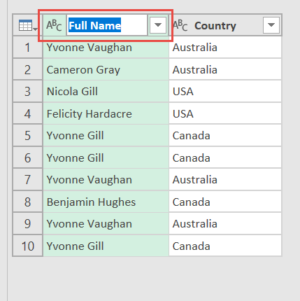 Rename a Column Using Power Query or Get & Transform