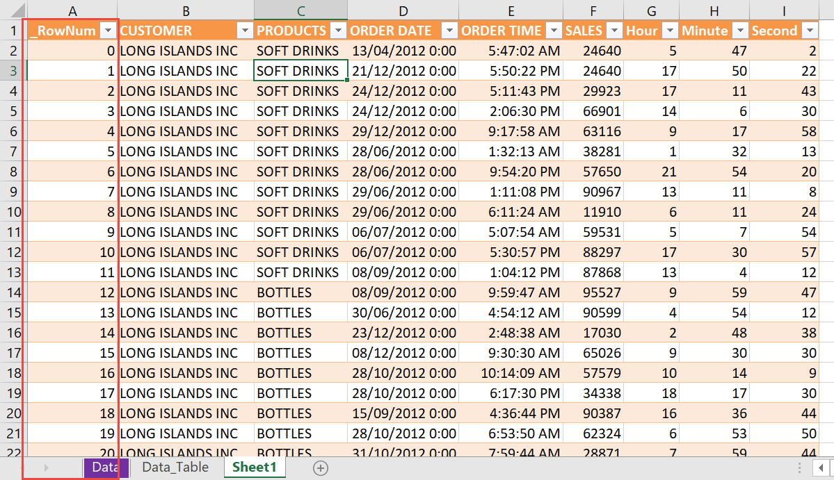 Add a Row Index to a Loaded Query Using Power Query