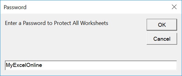 Protect All Worksheets Using Macros In Excel