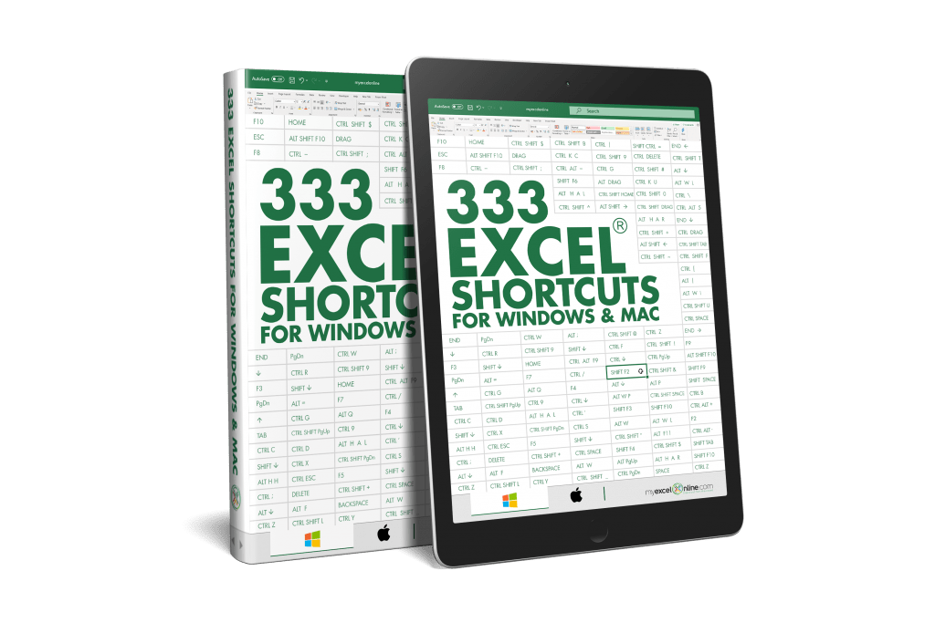 333 Excel Shortcuts for Windows and Mac