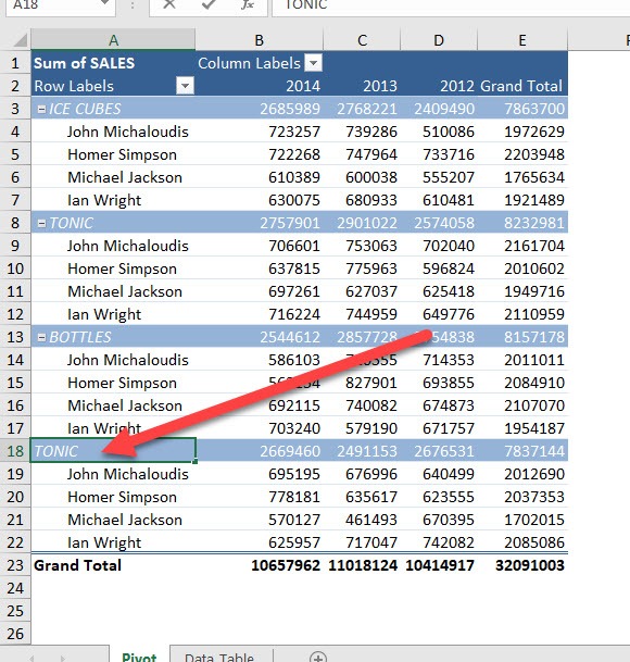 Move and Remove Fields and Items in Excel Pivot Tables