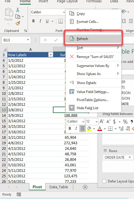 Errors when grouping by dates