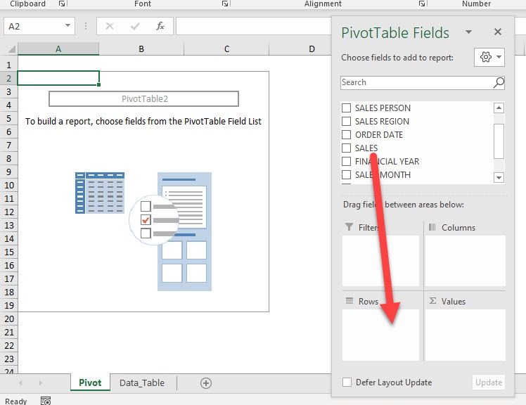 Group by Sales Range in Excel Pivot Tables