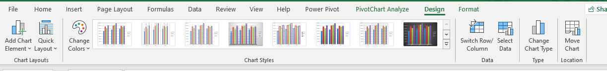 Pivot Chart Settings