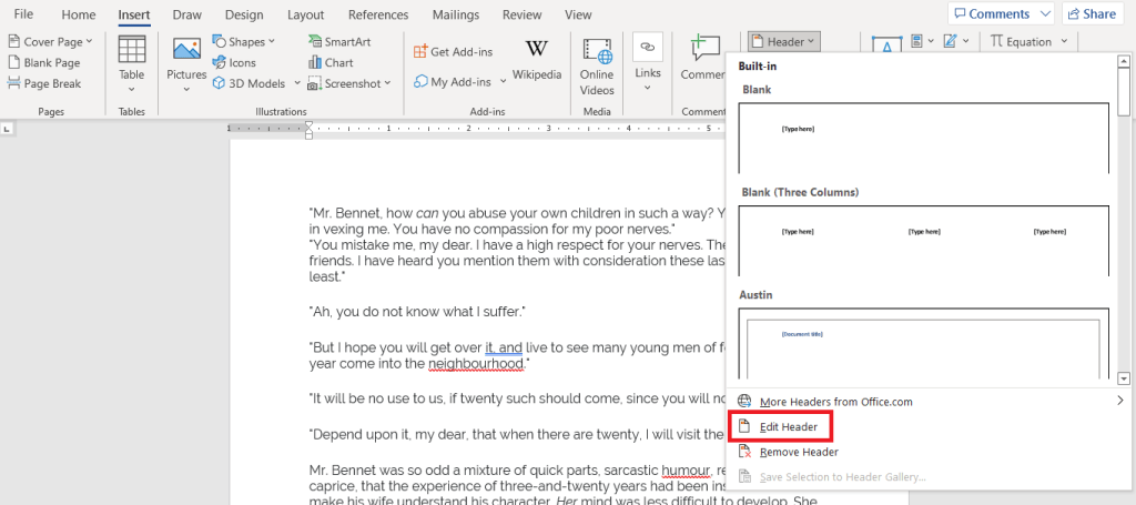 How to Insert Page Numbers in Word