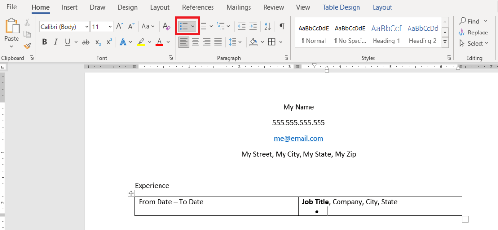 How to Create a Resume in Microsoft Word in UNDER 5 Minutes