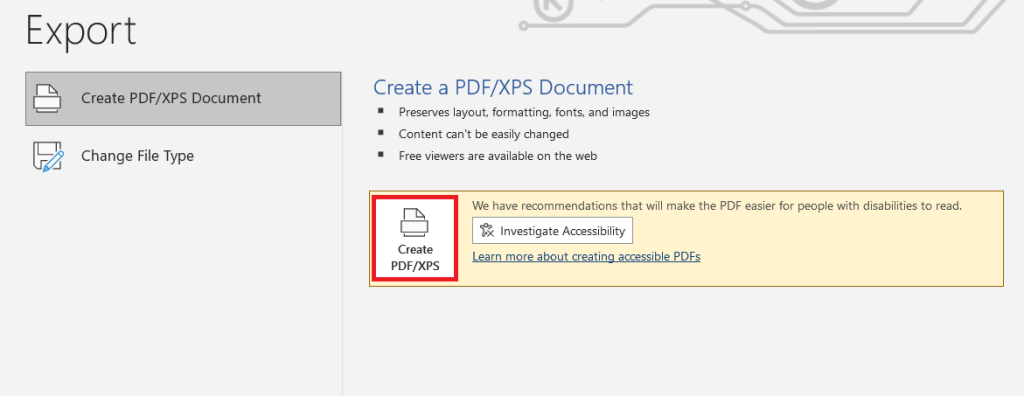 How to Save Word as PDF