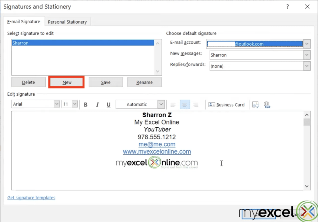 How to Setup A Signature in Outlook