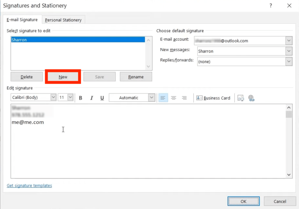 How to Setup A Signature in Outlook