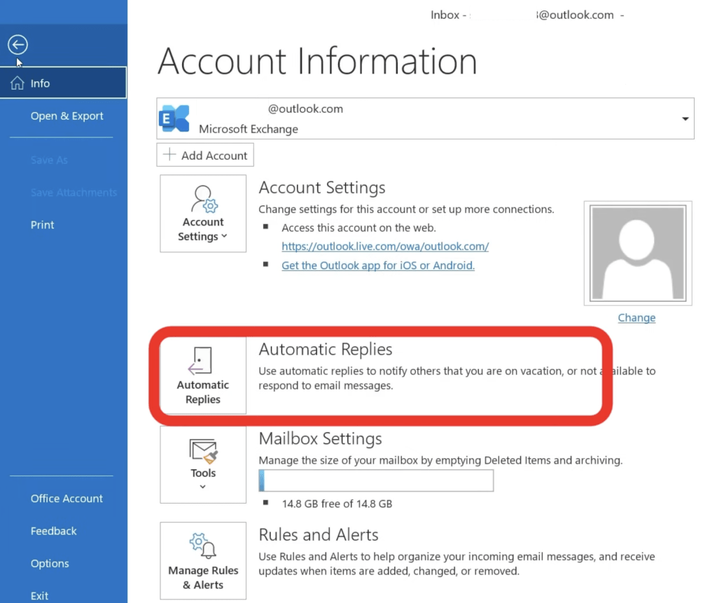 How to Set Up Outlook Automatic Reply