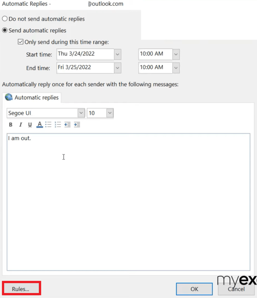 How to Set Up Outlook Automatic Reply