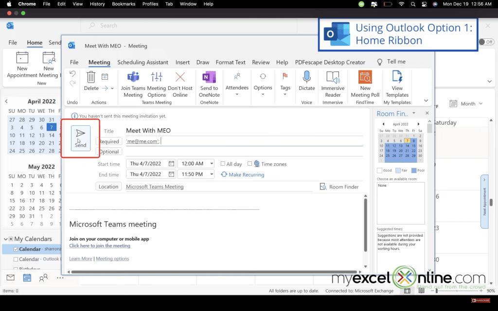 How to Schedule and Join Meetings | MyExcelOnline