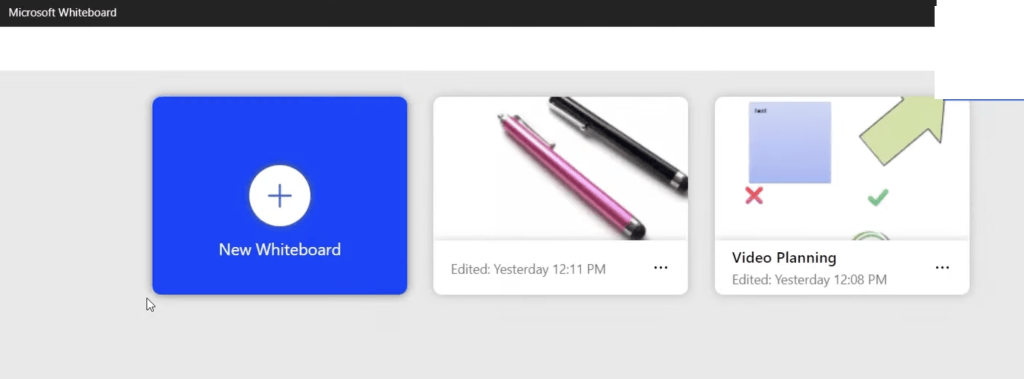 Using the Whiteboard in Microsoft Teams