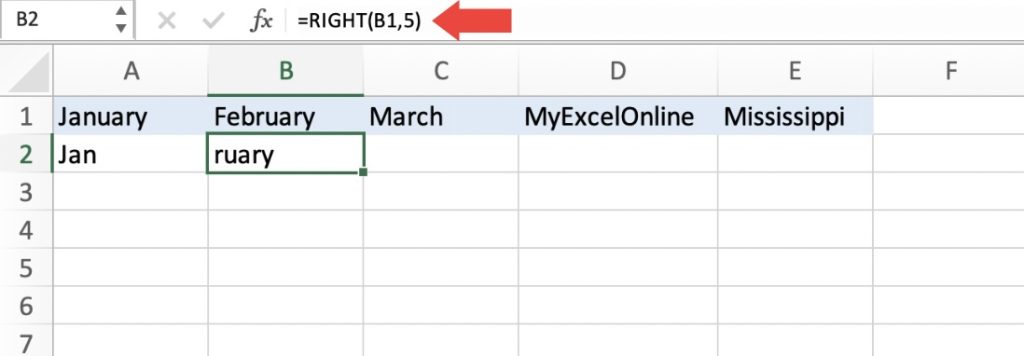 How to Use Substrings in Microsoft Excel