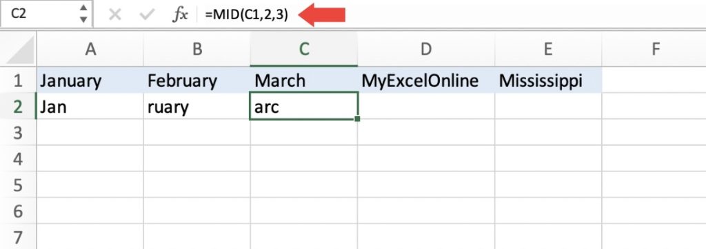 How to Use Substrings in Microsoft Excel