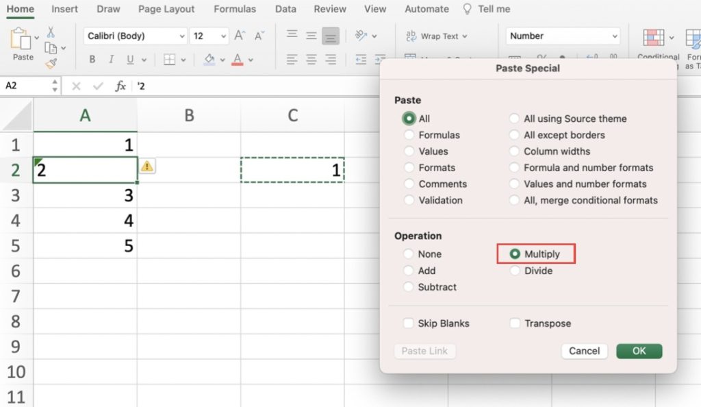 How to Convert Text to Numbers in Microsoft Excel