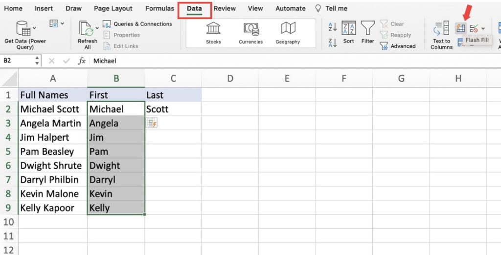 How to Separate Names in Microsoft Excel Easily