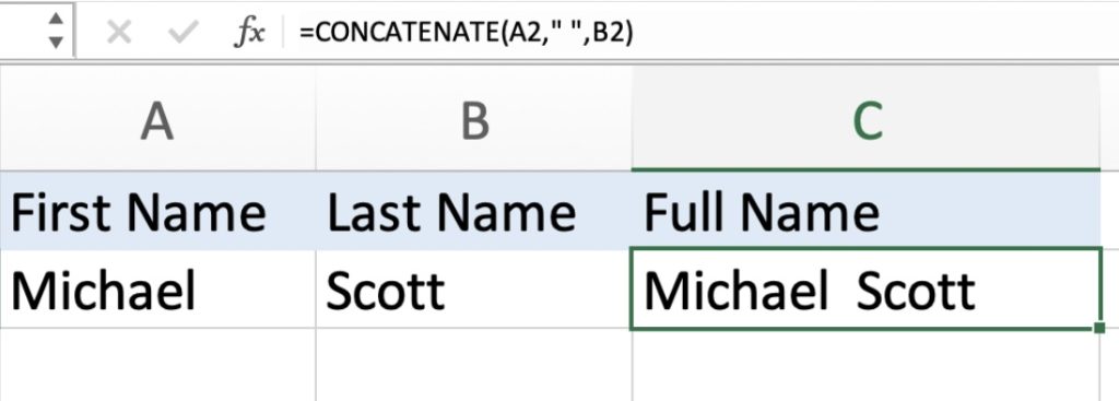 Concatenate in Excel - With and Without Separator